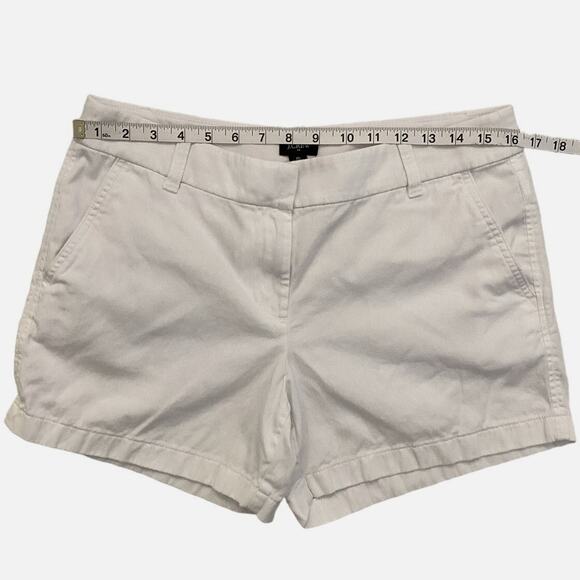 J Crew Factory 5" Classic Chino Short White Size 8 Pockets - Picture 5 of 15